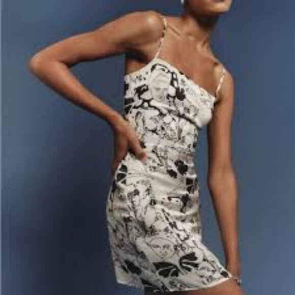 Reformation Kosta Silk Dress in Marleigh /Size 10 - Picture 2 of 15